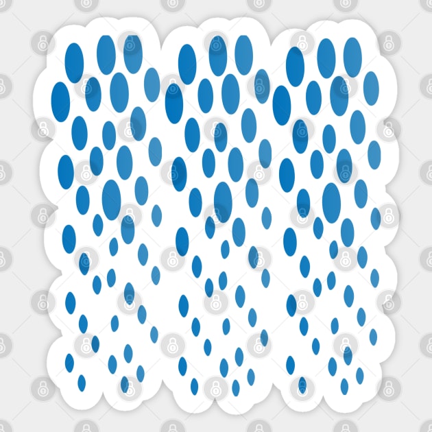 Blue polka dot pattern dotted. little balls Sticker by SAMUEL FORMAS